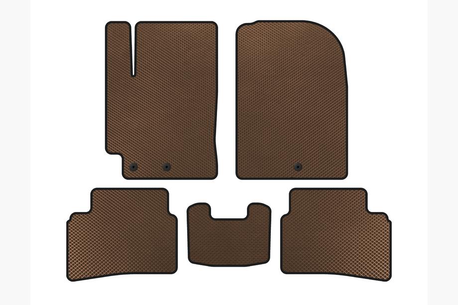 Kia Stonic 2017- Alfombrillas EVA (2019+, Marrón) Image
