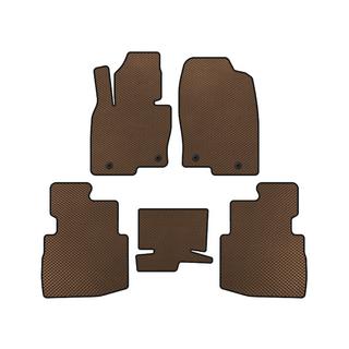 Alfombrillas EVA (2 Filas, 7 Plazas, Marrón)