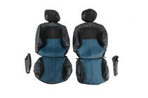 Peugeot Partner Tepee 2008-2018 Fundas de Asientos de Coche (Tela y Cuero Sintético, Premium) Asientos Delanteros foto 6