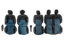 Peugeot Partner Tepee 2008-2018 Fundas de Asientos de Coche (Tela y Cuero Sintético, Premium) Asientos Delanteros foto 1