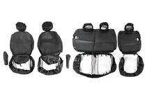 Peugeot Partner Tepee 2008-2018 Fundas de Asientos de Coche (Tela y Cuero Sintético, Premium) Asientos Delanteros foto 4