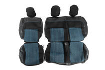 Peugeot Partner Tepee 2008-2018 Fundas de Asientos de Coche (Tela y Cuero Sintético, Premium) Asientos Delanteros foto 10