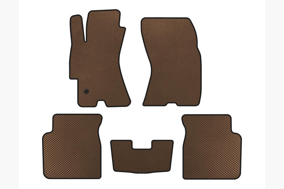 Subaru Outback 2005-2009 Alfombrillas EVA (Marrón) Image