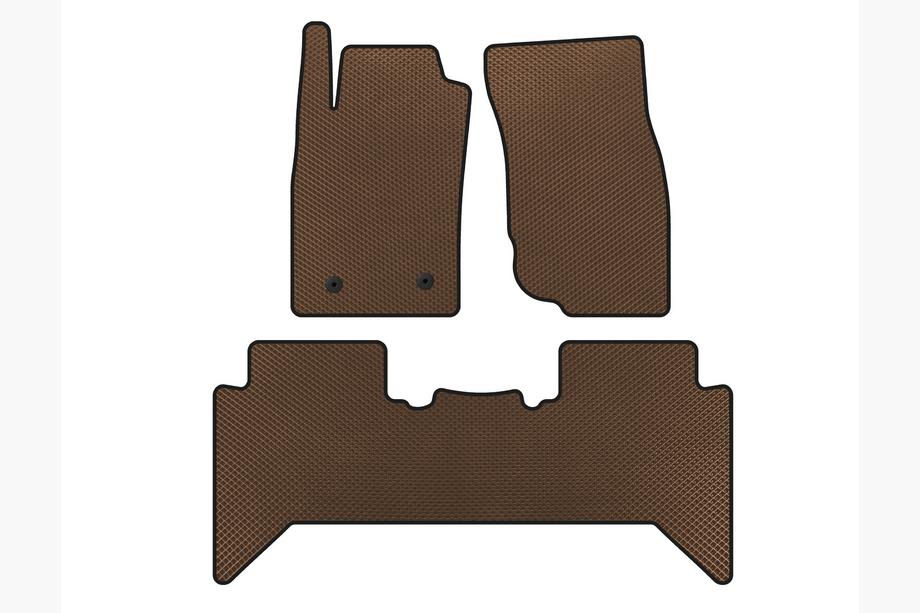 Toyota Hilux 2006-2015 Alfombrillas EVA V2 (Marrón) Foto 1