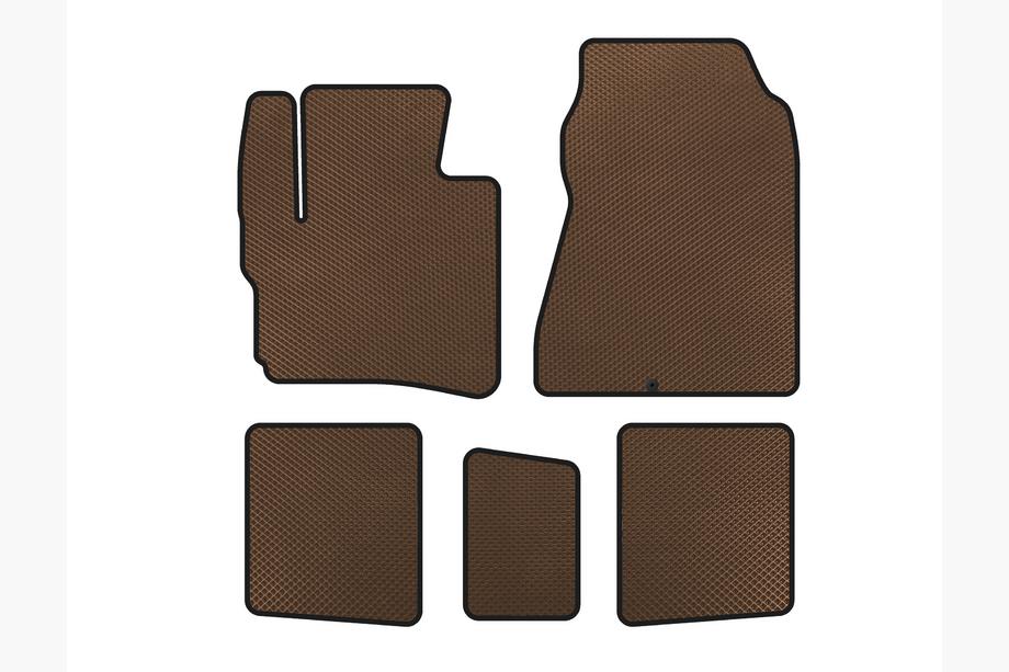 Toyota IQ 2008-2015 Alfombrillas EVA (HB, Marrón) Image