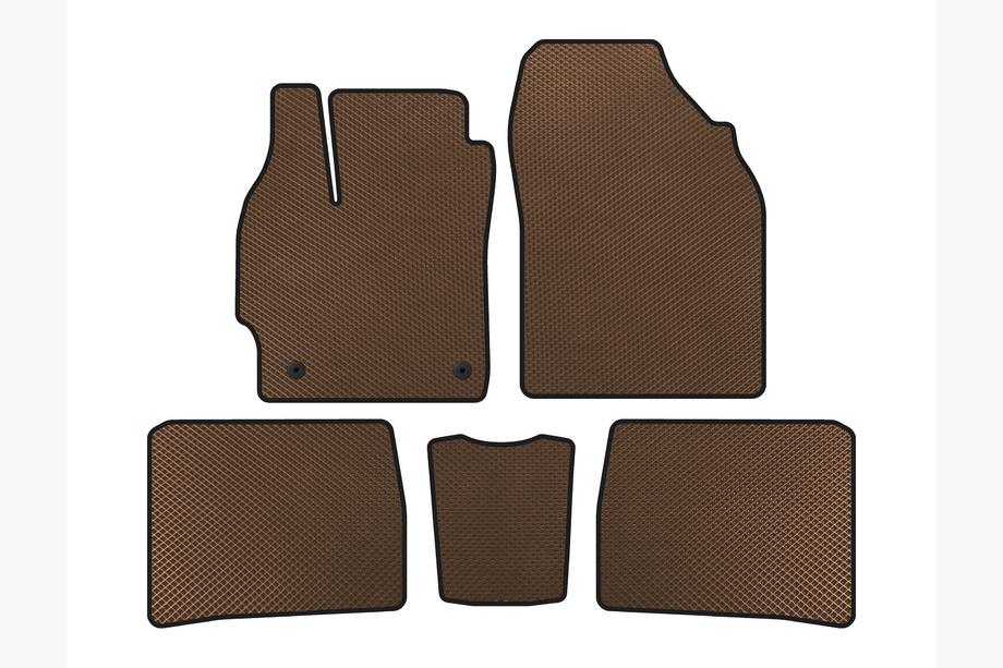 Toyota Prius 2009-2015 Alfombrillas EVA (LB, Marrón) Image