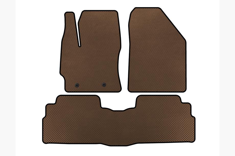 Toyota Verso 2009–2018 Alfombrillas EVA (2 Filas, 7 Plazas, Marrón) Image