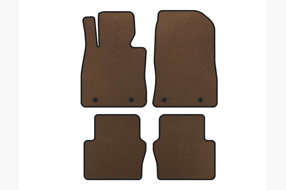 Toyota Yaris 2010-2020 Alfombrillas EVA (Electro, 2017-2020, SD, Marrón) Image