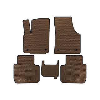 Alfombrillas EVA (2 Filas, 7 Plazas, Marrón)