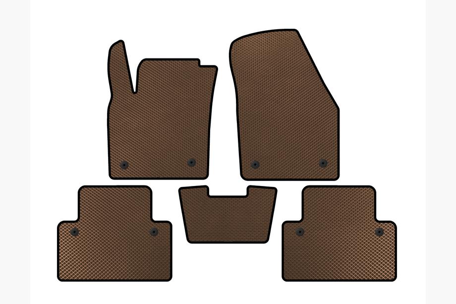 Volvo C30 2006-2012 Alfombrillas EVA (HB, 3 Puertas, Marrón) Image