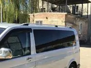 Volkswagen T5 Multivan 2003–2010 Barras de techo CROWN (gris mate) Batalla Larga foto 10