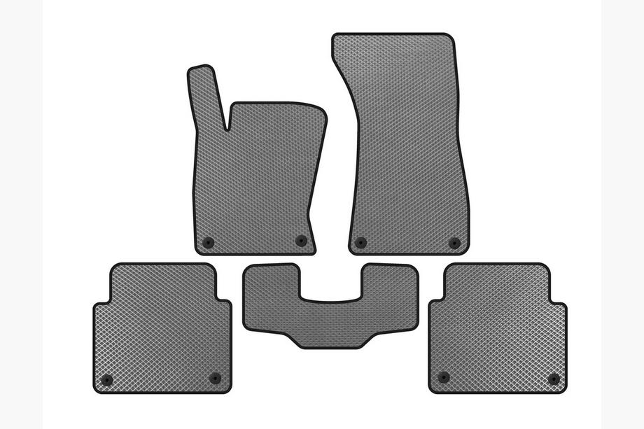 Audi A8 2002-2009 Alfombrillas EVA (Short, Gris) Image