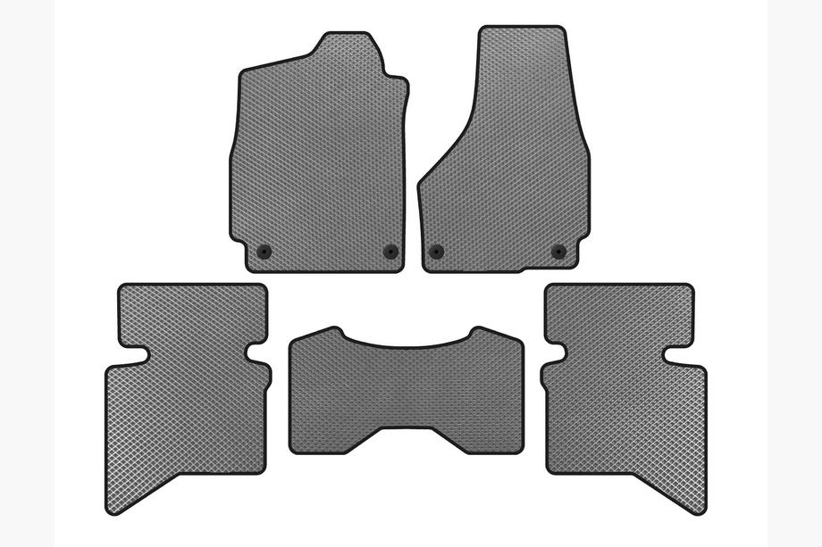 Dodge RAM (DS/DJ/D2) 2009–2024 Alfombrillas EVA (2009+, 5 plazas/Cabina Doble, Gris) Image