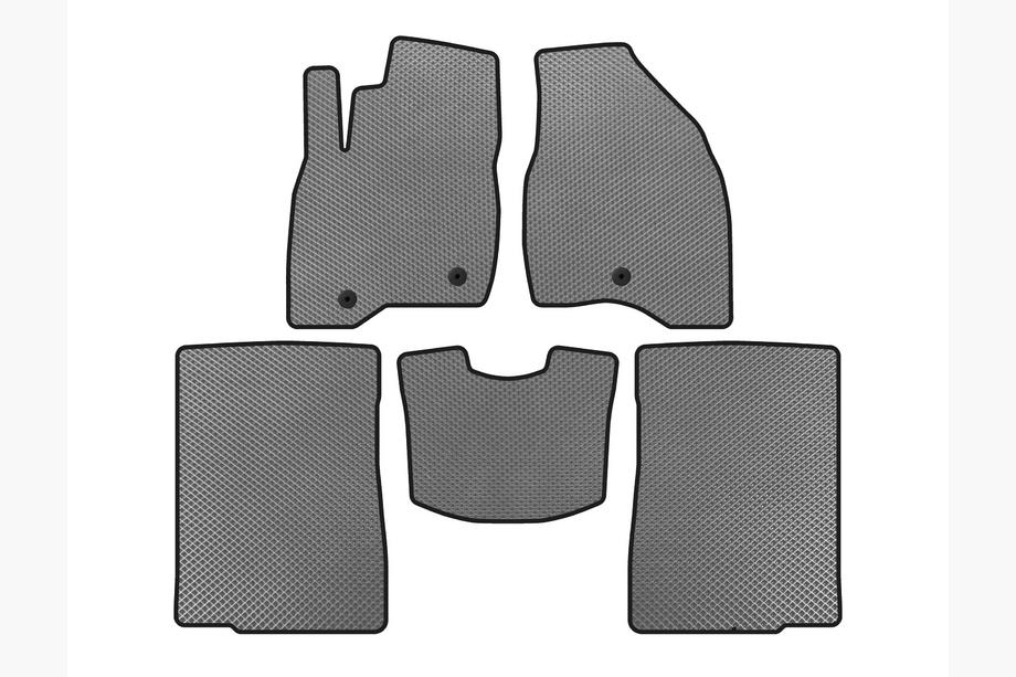 Ford Explorer 2011-2019 Alfombrillas EVA (2015-2017, 2 filas, 7 plazas, Gris) Foto 1