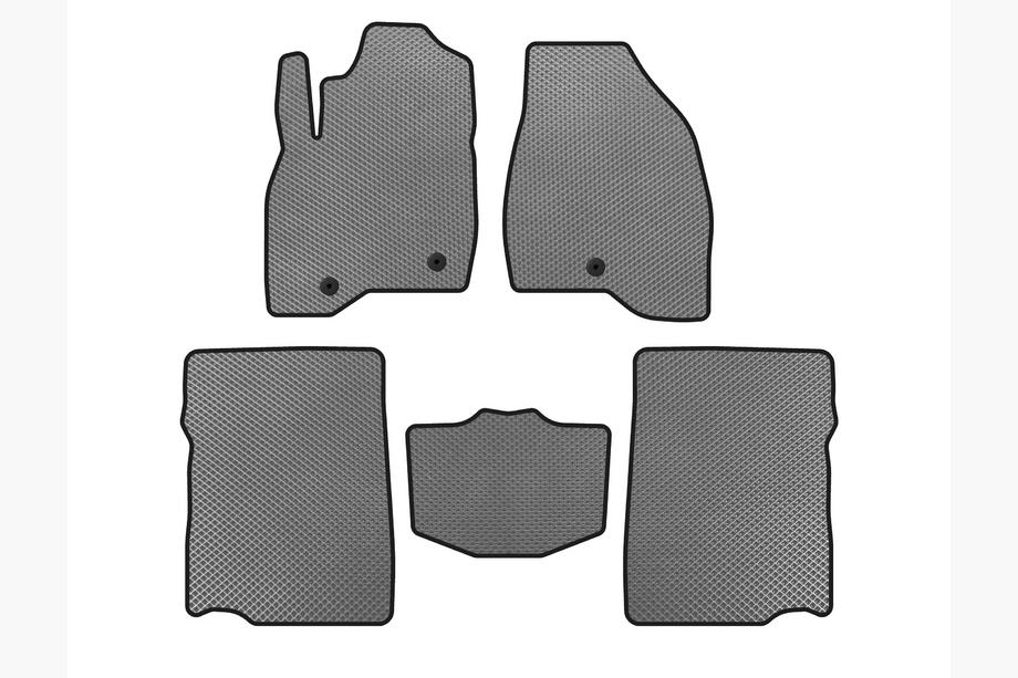 Ford Explorer 2011-2019 Alfombrillas EVA (2017-2019, 2ª fila, 7 plazas, Gris) Image