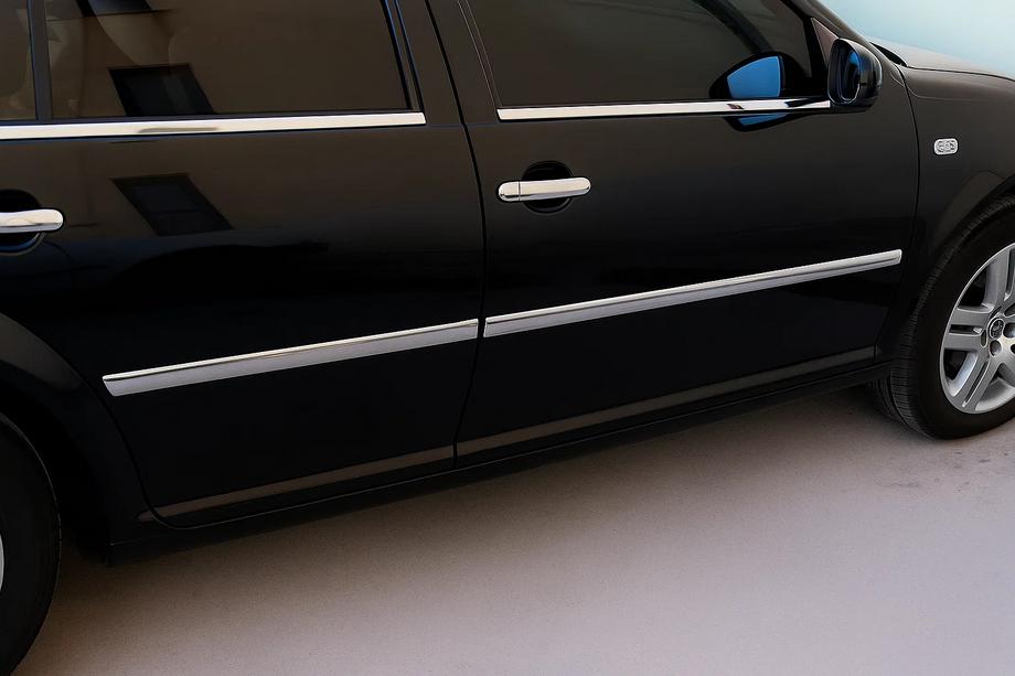 Volkswagen Bora 1998-2004 Molduras Exteriores de Ventanas Acero Inoxidable (4 uds) SW - Familiar Foto 1