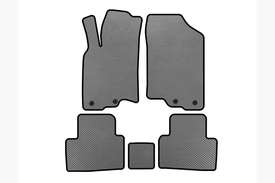 Honda Insight II 2009-2014 Alfombrillas EVA (HB, Híbrido, Gris) Image
