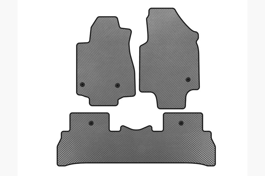 Honda Pilot 2008-2015 Alfombrillas EVA (2008-2012, 7 plazas, Gris) Image