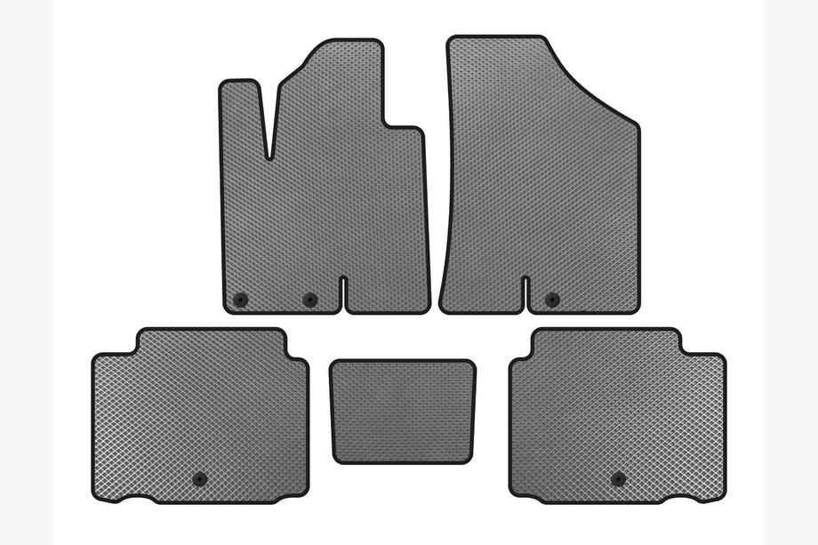 Hyundai IX55 2007-2012 Alfombrillas EVA (Gris) Image