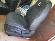 Hyundai Accent 2011-2017 Fundas de Asientos de Coche (Polipiel↗Tela, Premium) foto 5