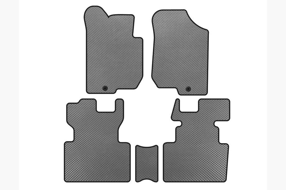Kia Carens 1999-2012 Alfombrillas EVA (2006-2012, 2 Filas, 7 Plazas, Gris) Image
