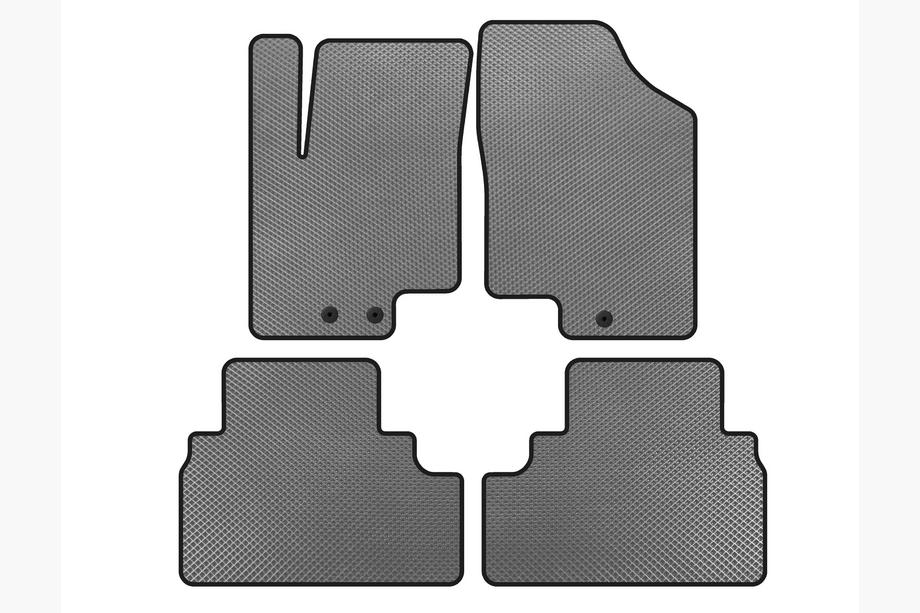 Kia Venga 2010-2019 Alfombrillas EVA (Gris) Image