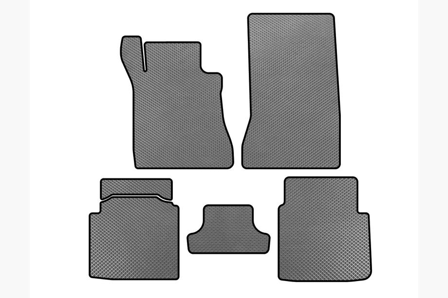 Mercedes S-class W126 1979-1991 Alfombrillas EVA (SD, batalla corta, Gris) Image