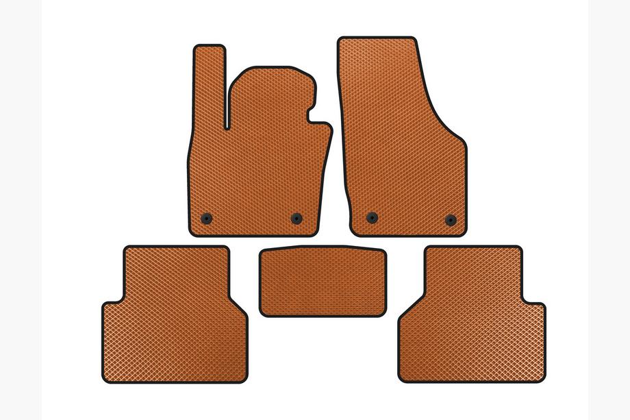 Audi Q3 2011-2019 Alfombrillas EVA (Naranja) Image