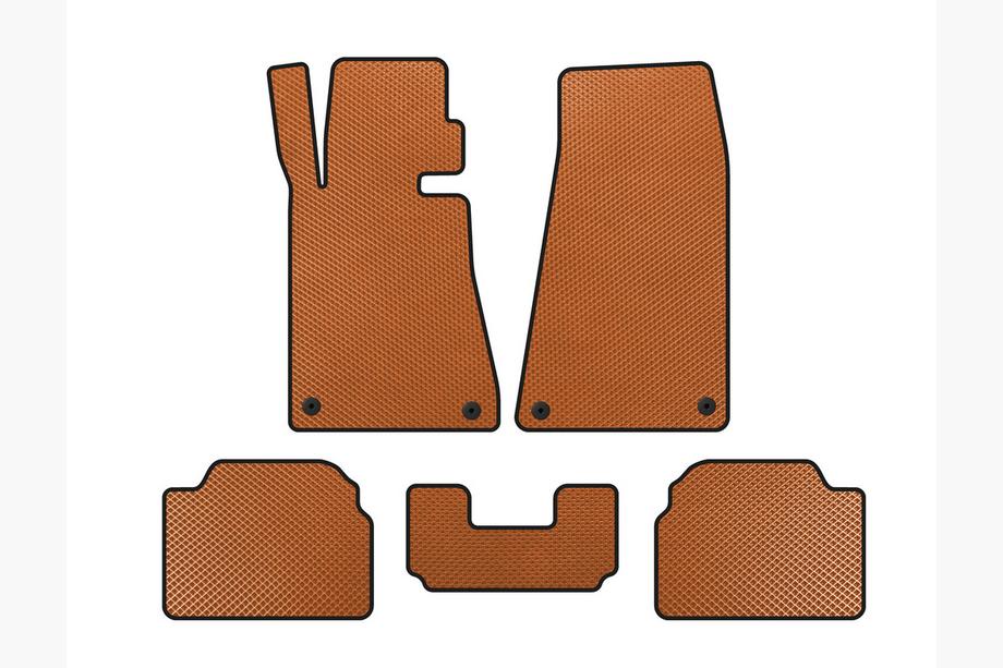 BMW 5 Series E34 1988-1995 Alfombrillas EVA (Naranja) Image