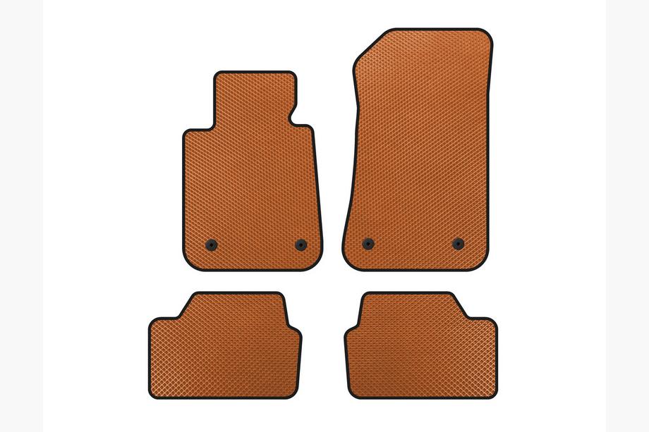 BMW 1 Series E81/E82/E87/E88 2004-2011 Alfombrillas EVA (Naranja) Image