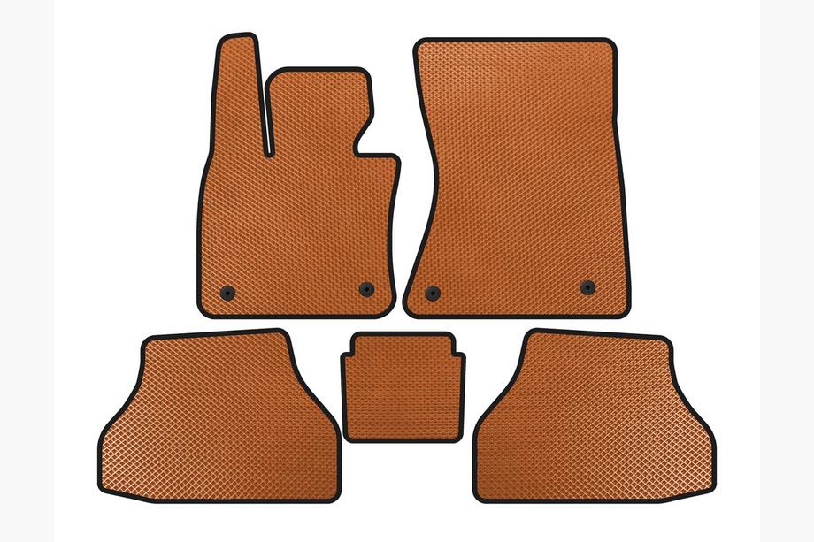 BMW X6 E71 2008–2014 Alfombrillas EVA V2 (Naranja) Image