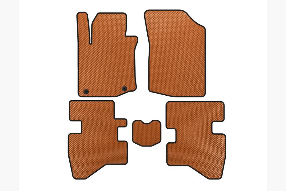Citroen C-1 2005-2014 Alfombrillas EVA (HB, Naranja) Image