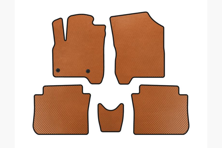 Citroen C-3 Picasso 2010-2017 Alfombrillas EVA (Naranja) Image