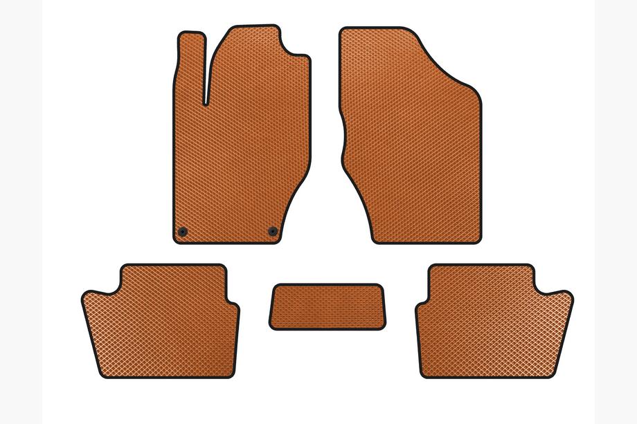 Citroen DS-4 2010-2015 Alfombrillas EVA (HB, Pre-Restyling, Naranja) Image