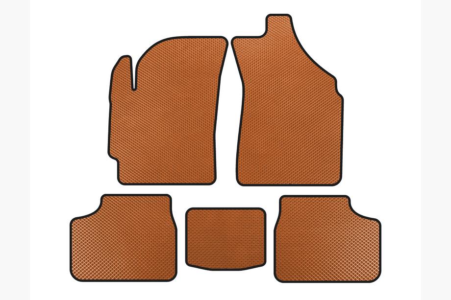 Daewoo Matiz 2009-2015 Alfombrillas EVA (Naranja) Image