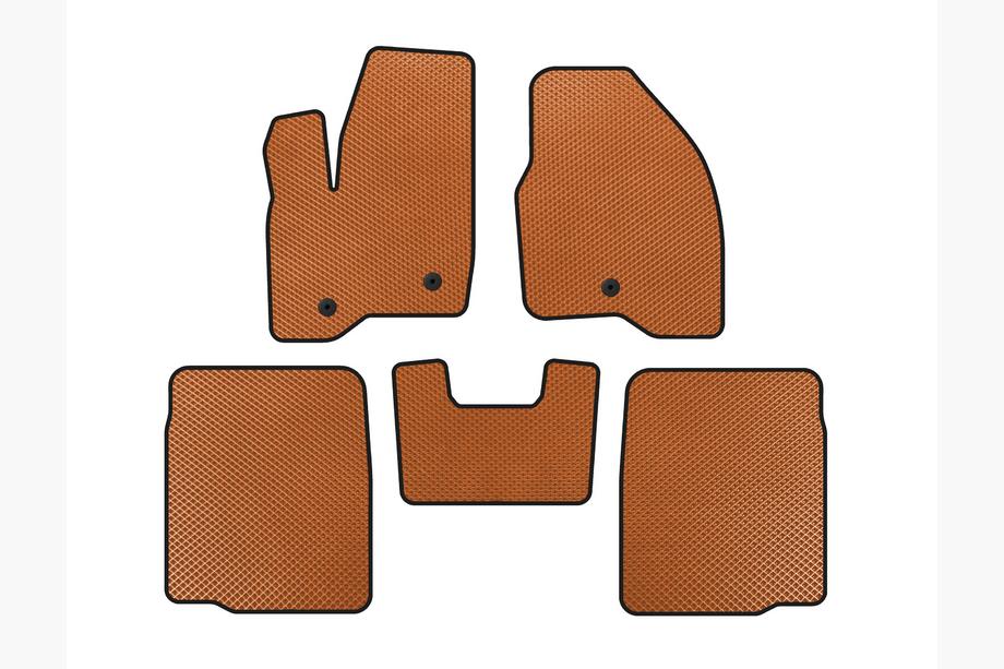 Ford Explorer 2011-2019 Alfombrillas EVA (2 Filas, 2011-2015, Naranja) Image