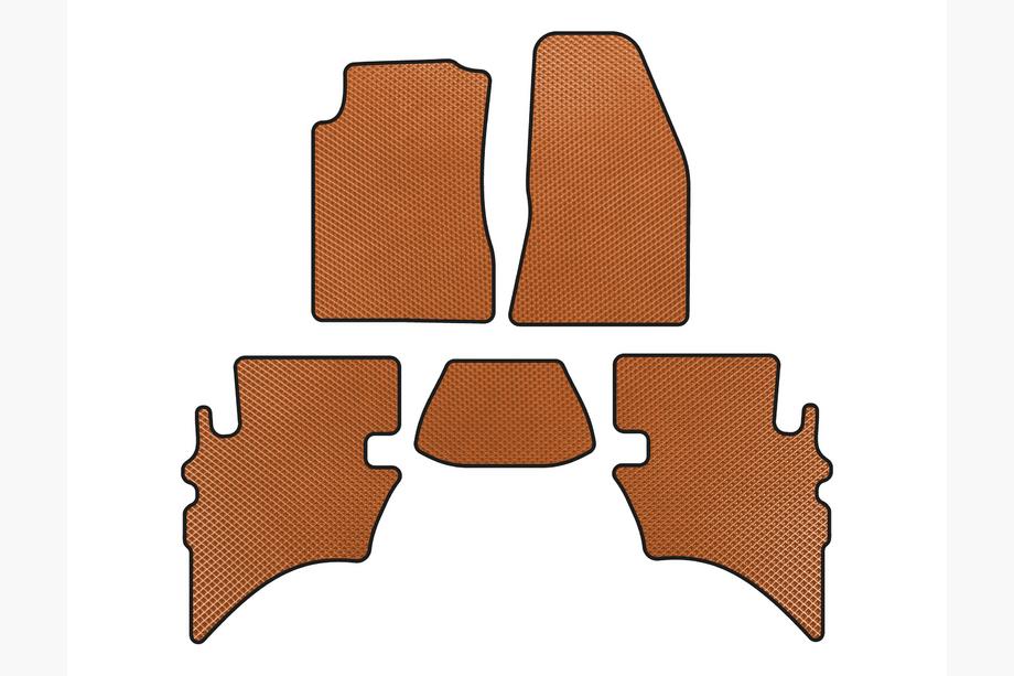 Ford Ranger 2002-2006 Alfombrillas EVA (Naranja) Image