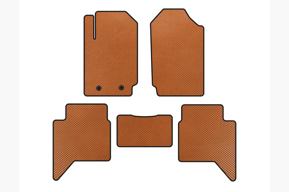 Ford Ranger 2011–2022 Alfombrillas EVA (Naranja) Image
