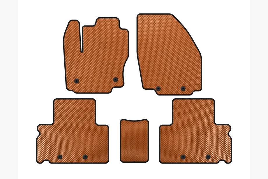 Ford S-Max 2007-2014 Alfombrillas EVA (Naranja) Image