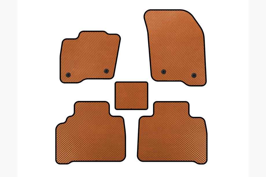 Ford S-Max 2015- Alfombrillas EVA (Naranja) Image