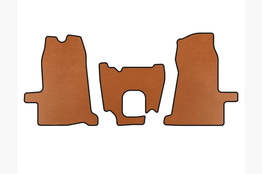Ford Transit 2000–2014 Alfombrillas EVA (2000-2006, 1+1, Manual, Naranja) Image
