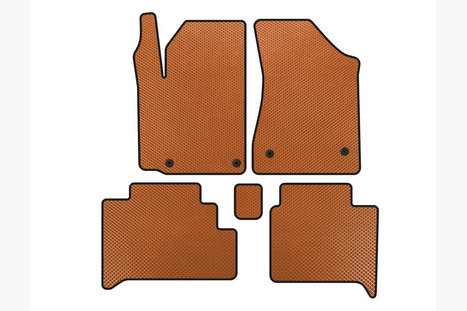 Geely GC-5 2010-2015 Alfombrillas EVA (HB, Naranja) Image
