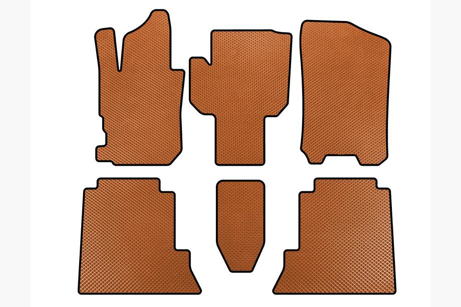 Honda FR-V 2004-2009 Alfombrillas EVA (Naranja) Image