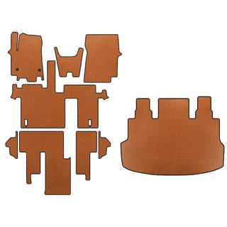 Alfombrillas EVA (interior completo, 1+1, 5/9 plazas, Naranja)