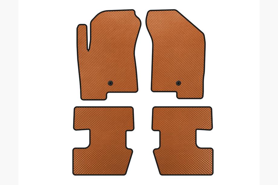 Jeep Compass 2006-2016 Alfombrillas EVA (2011-2016, Naranja) Image