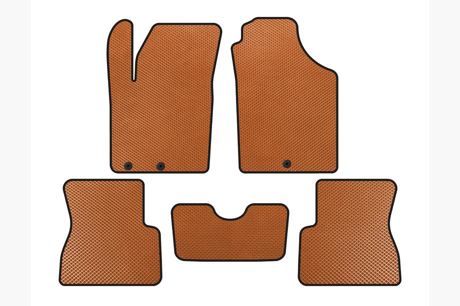 Kia Picanto 2011-2016 Alfombrillas EVA (Naranja) Image