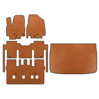 Alfombrillas EVA (interior completo, 8 plazas, Naranja)