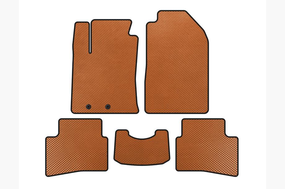 Kia Stonic 2017- Alfombrillas EVA (2017-2019, Naranja) Image