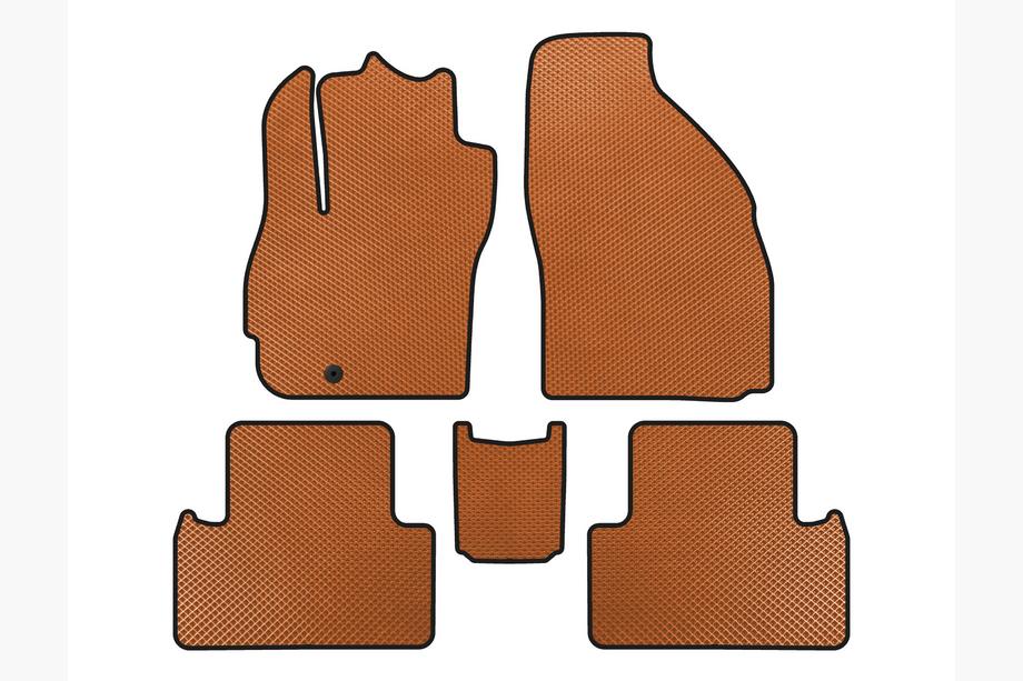 Mazda 5 2005-2009 Alfombrillas EVA (2 Filas, 7 Plazas, Naranja) Image