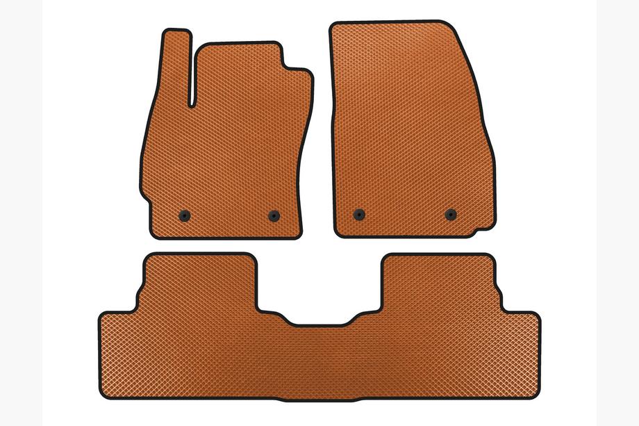 Mazda 5 2010-2018 Alfombrillas EVA (2 Filas, Naranja) Image